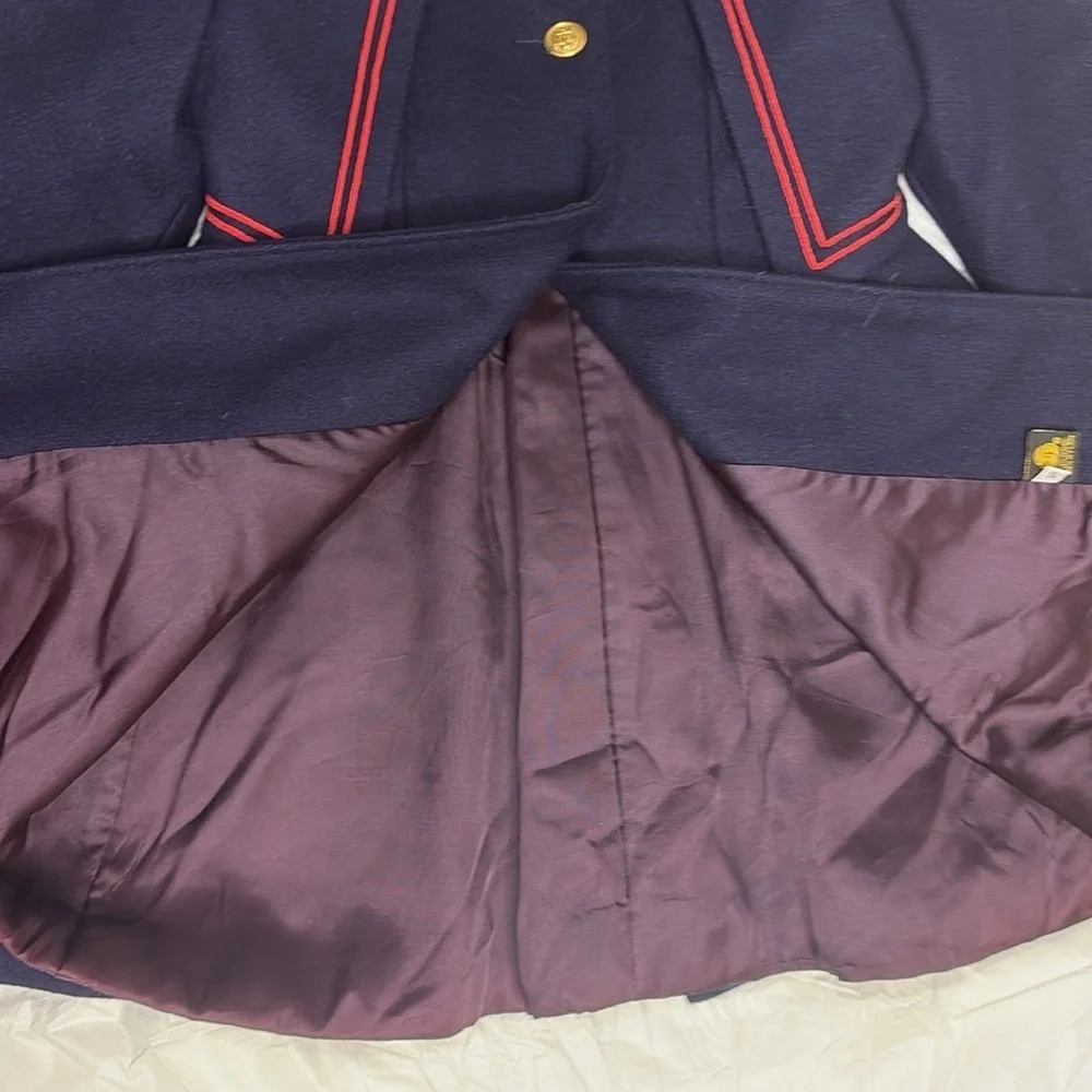 ⭐️ Rothschild vintage Blue and Red Pea Coat Classic Design- size 5 - Picture 5 of 11